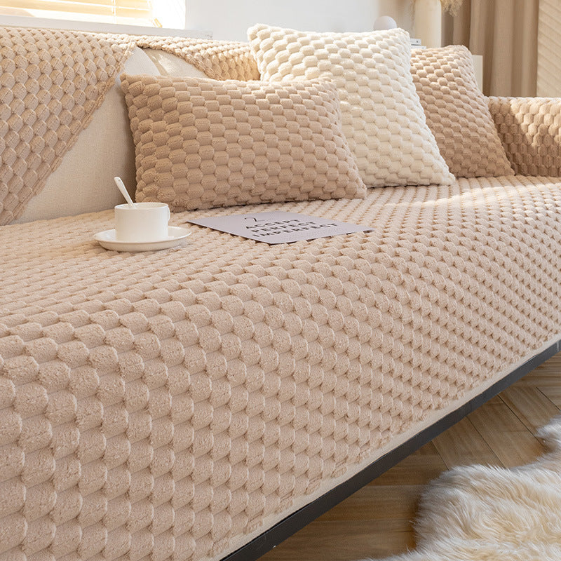 Non-slip Plush Sofa Cover