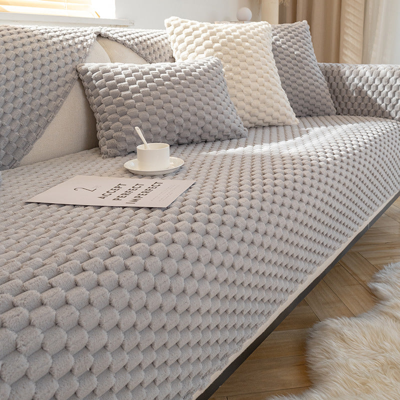 Non-slip Plush Sofa Cover