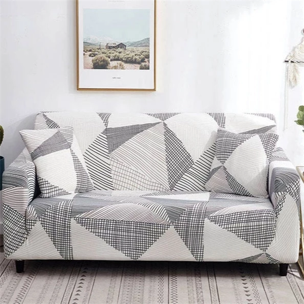 Geometric Premium Sofa Cover + 2 pillow cases