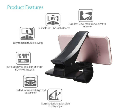 Universal Car Phone Clip Holder